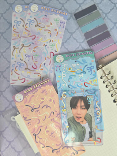 Ribbon Deco Sticker Sheet