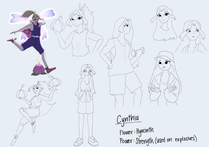 Floral Fae: Cynthia Character Splash Art