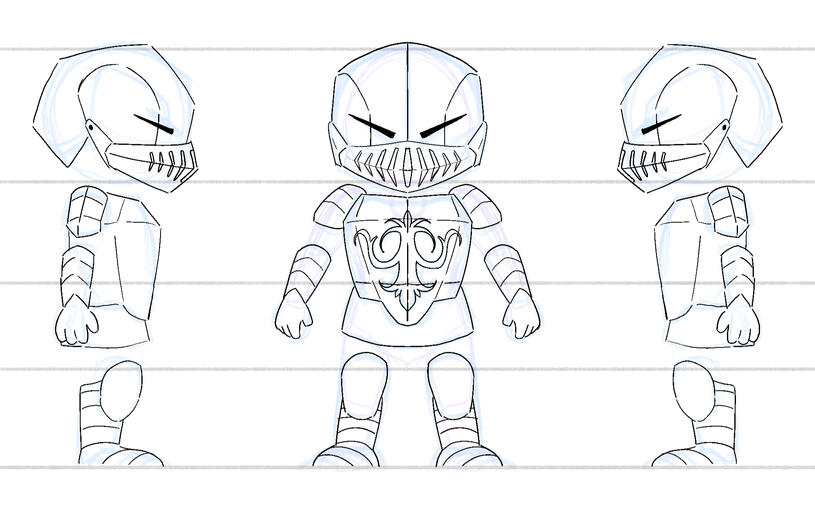 Magengaard: Knight Character Turnaround