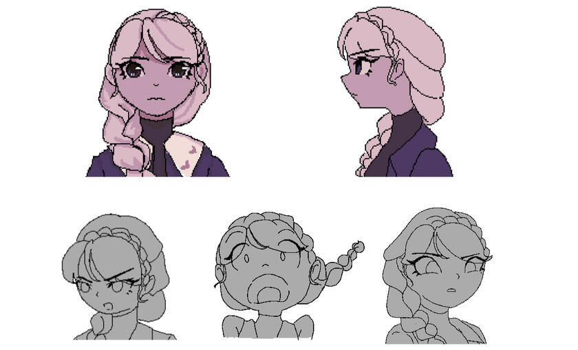 Mina: Character Expressions