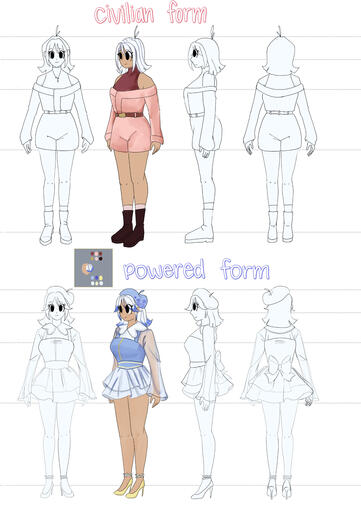 Floral Fae: Amary Character Turnaround