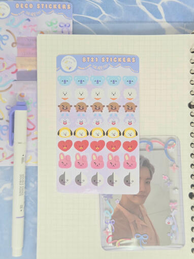 KPop Character Sticker Sheet